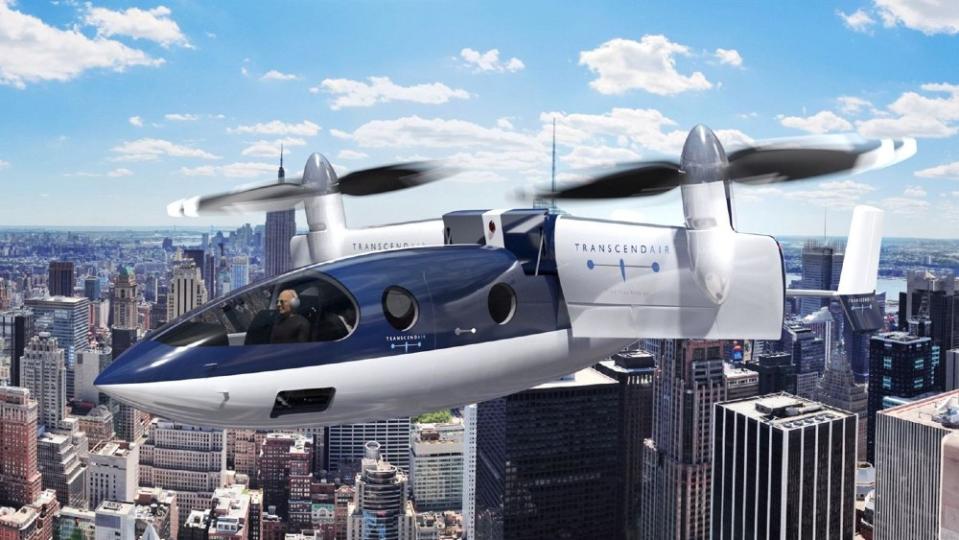 Transcend claims its Vy will become a faster, more efficient way to travel between cities than conventional regional aircraft or helicopters. - Credit: Courtesy Transcend Aero