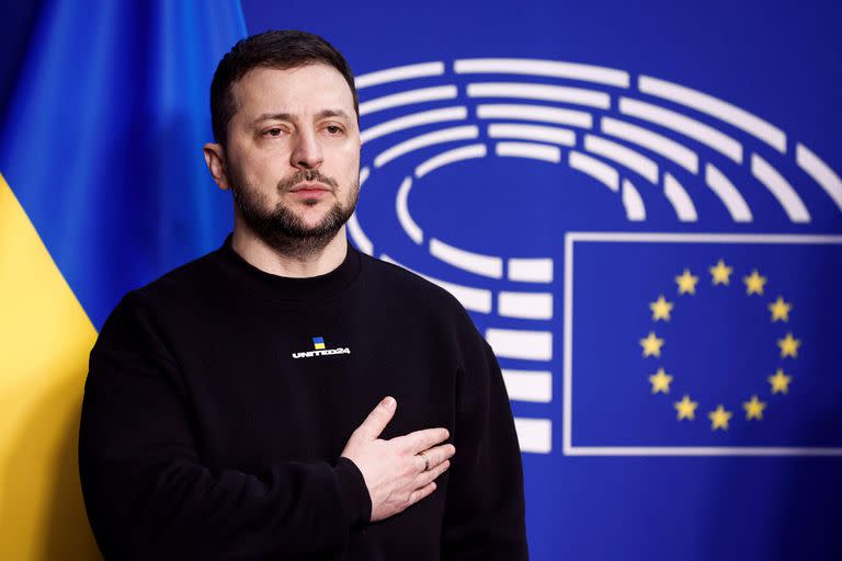 Volodymyr Zelensky; ugrania; parlamento Europeo; Bruselas; mundo