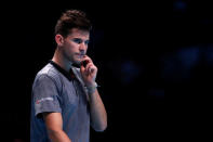 Tennis - ATP Finals - The O2, London, Britain - November 13, 2018 Austria's Dominic Thiem during his group stage match against Switzerland's Roger Federer Action Images via Reuters/Andrew Couldridge