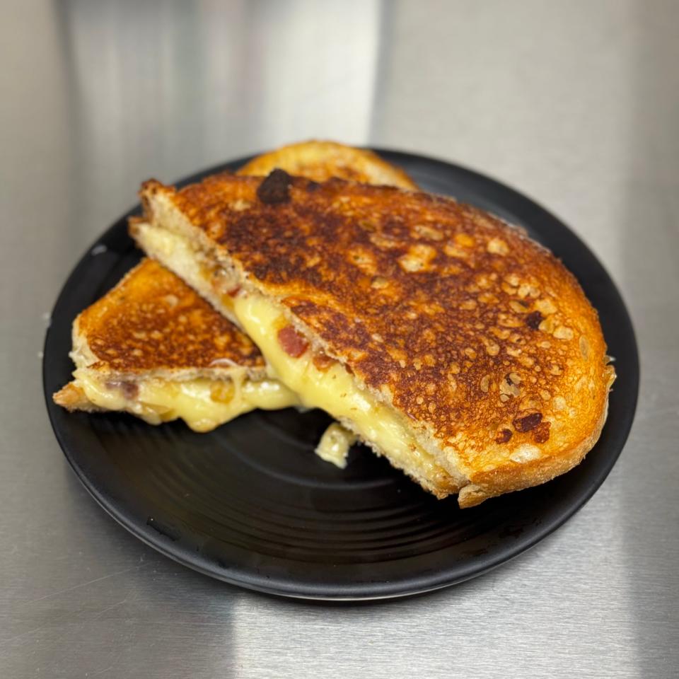 Grilled cheese at Merchant Coffee Co. in Ambridge.