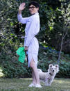 <p>Selma Blair and her pooch enjoy an afternoon in the park in Beverly Hills on Friday.</p>