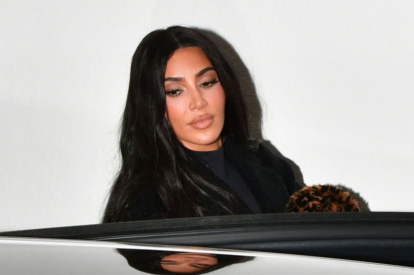 Kim Kardashian appeared somber as she was pictured just hours before Taylor Swift dropped her diss track which fans believe clearly points to Kim as her name is spelt in the title