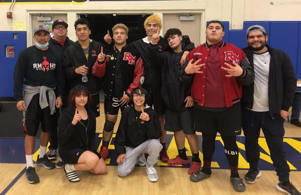 Rio Mesa won six boys titles and one girls title at the Pacific View wrestling finals Saturday at Channel Islands High.