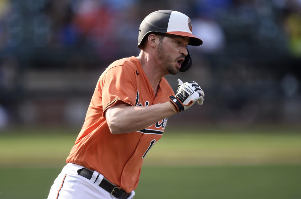 巴爾的摩金鶯的重建之路尚未走完，圖為Trey Mancini。(Photo by G Fiume/Getty Images)