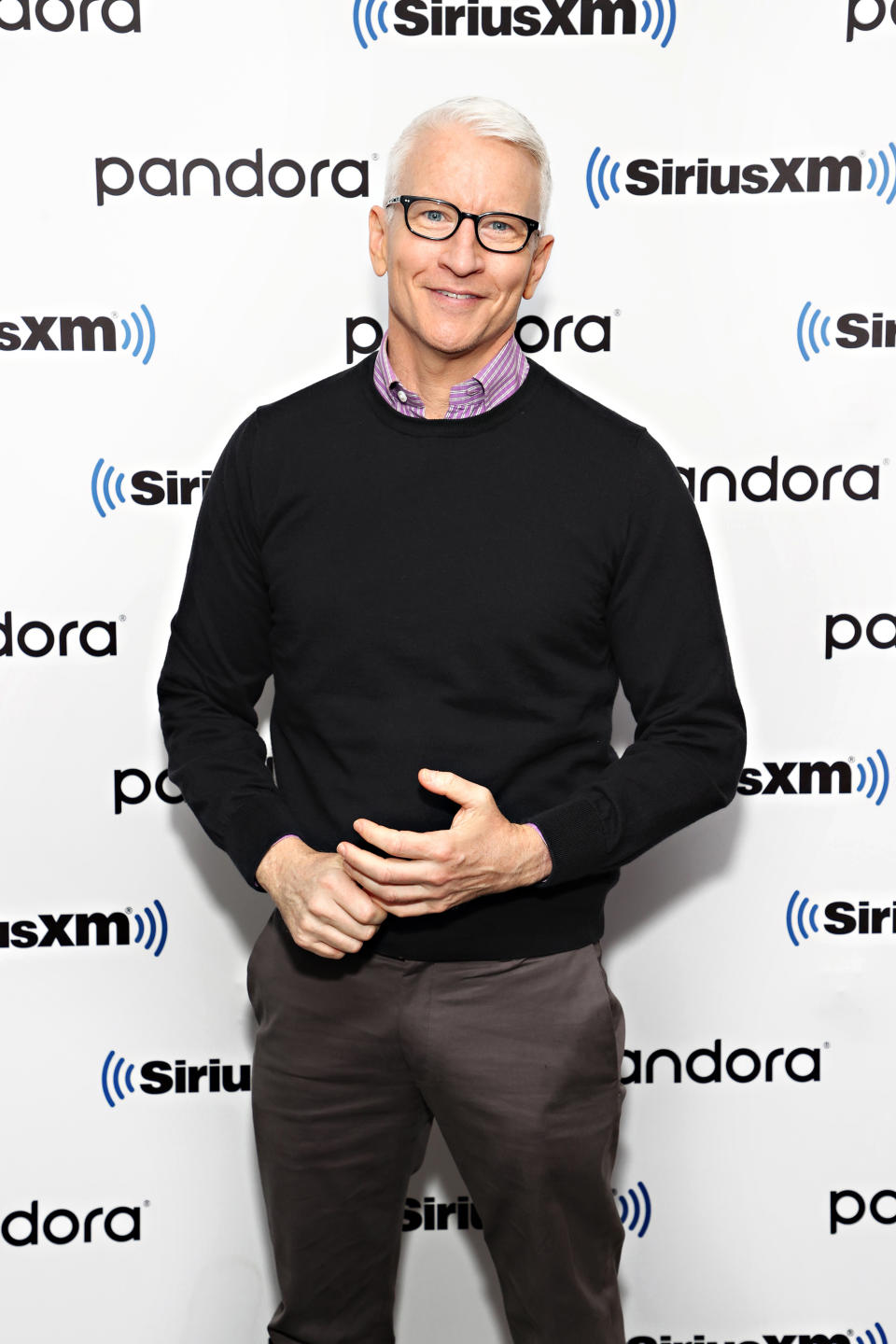 NEW YORK, NEW YORK - SEPTEMBER 22: Anderson Cooper visits the SiriusXM Studios on September 22, 2021 in New York City. (Photo by Cindy Ord/Getty Images for SiriusXM)