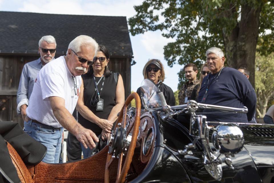 <p>Wayne graciously gave us a tour of his personal car collection, ranging from 1800s runabouts to Forties race cars to classic hot rods and legendary muscle cars. Not to mention, dozens and dozens of amazing motorcycles. </p>