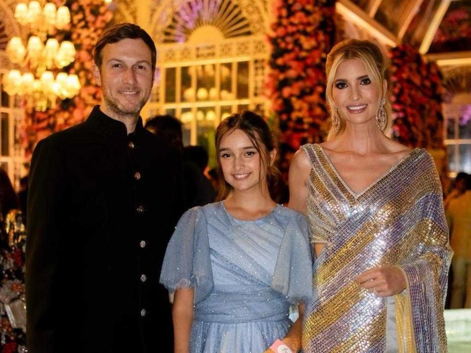 Jared Kushner, Ivanka Trump, and their daughter Arabella.