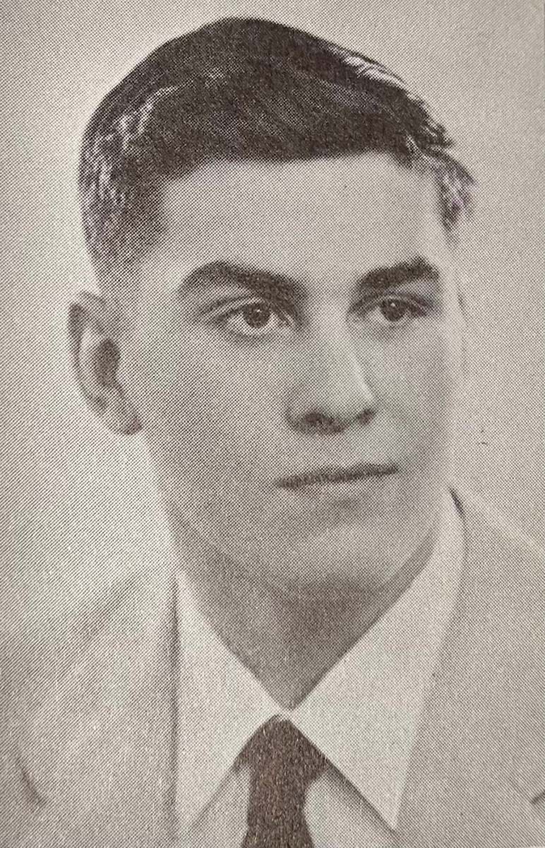 Paul Harasimowicz Jr.'s Gardner High senior class photo from 1953. Harasimowicz competed on the Wildcats' football, basketball and track teams.