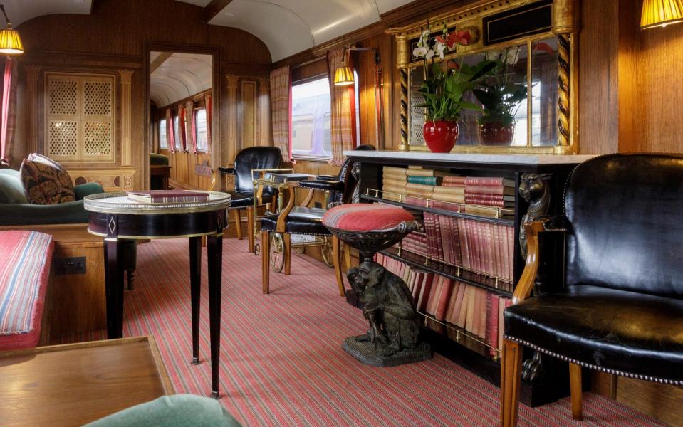 The Chairman's Set private train drawing room