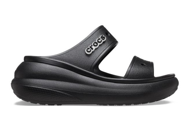 Crocs Classic Crush Sandals, Black at John Lewis & Partners