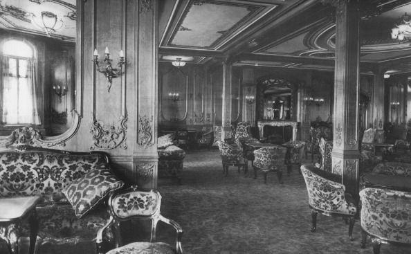 first class lounge, rms titanic