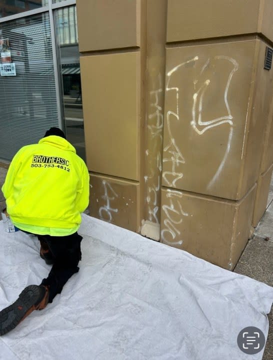 Brothers IC LLC focuses on commercial and residential painting, but they also do graffiti removal and traffic control.