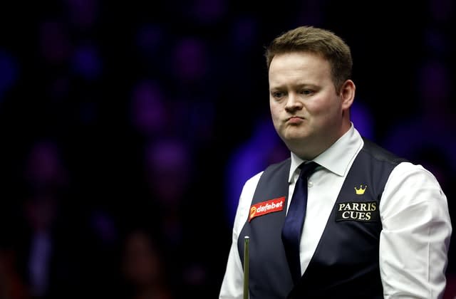 Shaun Murphy (pictured) was beaten 6-1 by Elliot Slessor in the evening session (Steven Paston/PA).