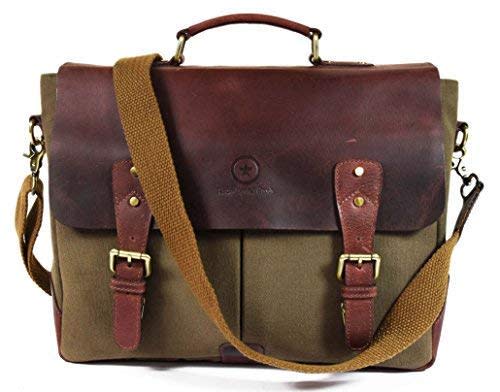 This leather messenger bag has a 4.5 out of 5 star review rating. (Photo: Amazon)