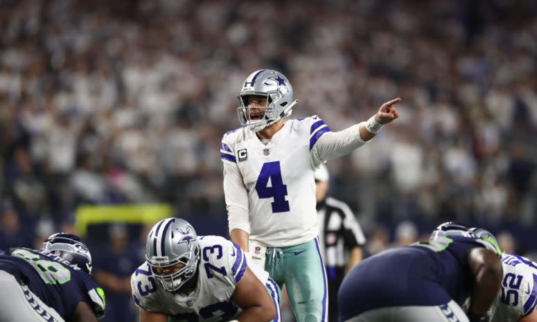 Dak Prescott under center for the Dallas Cowboys.