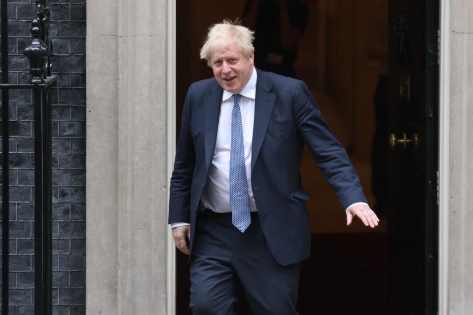 Prime Minister Boris Johnson leaving Downing Street, London, ahead of the State Opening of Parliament. Picture date: Tuesday May 10, 2022. (PA Wire)