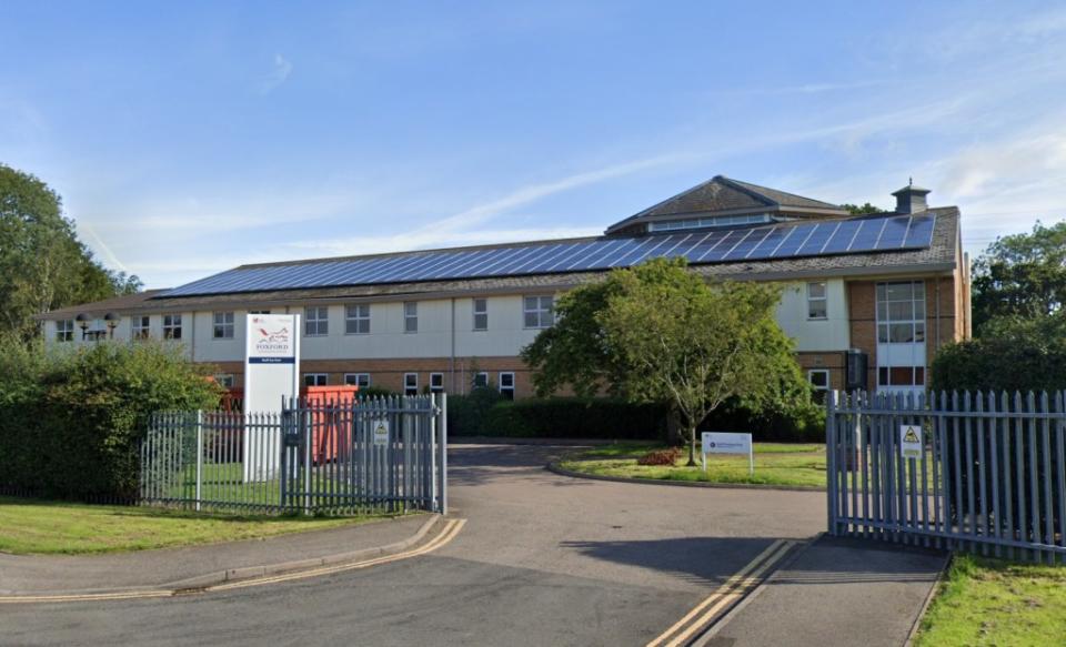 The Foxford Community School in Longford, UK. Google St View