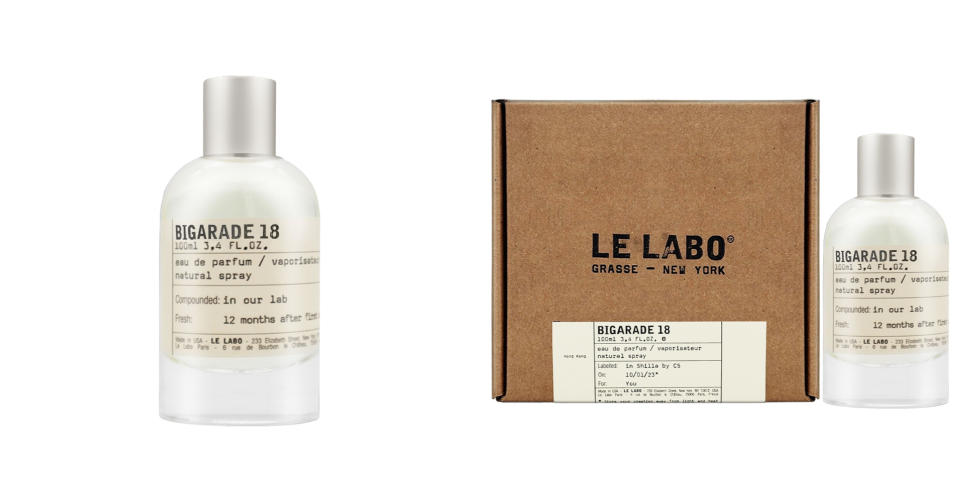 專櫃、開架必買優惠：城市限定-香港★LE LABO BIGARADE 酸橙18 淡香精 100ml，用佛手柑、橙花花瓣，調和最好的麝香和人工龍涎香，最後加入一兩滴木質香氣，其中的張力有如一場沒有輸贏的拉鋸：經典的柑橘香調與黑暗溫暖的木質香氣在拔河。酸橙18淡香精是一款嚴謹但舒服、經典又當代、明亮也持久的香氣。