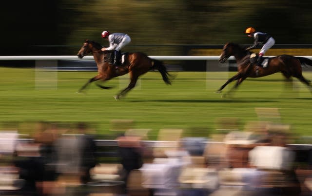 By Starlight ridden by David Probert wins the Cowslip Bank Fillies’ Handicap race at Goodwood