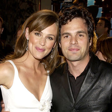 Jennifer Garner and Mark Ruffalo at the L.A. premiere of Revolution Studios' 13 Going on 30