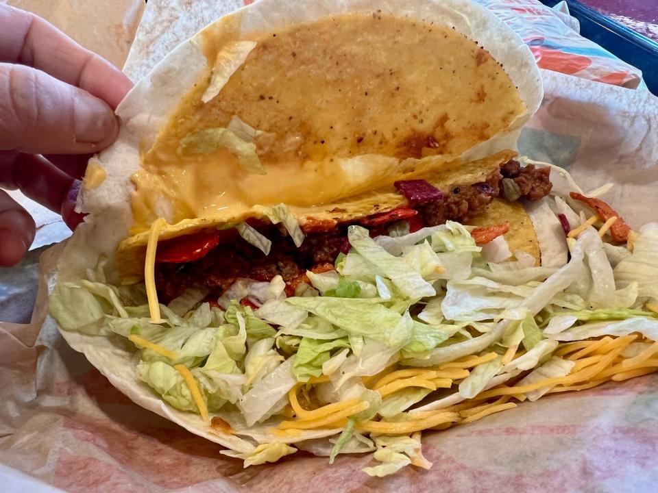 The Double Stack Taco at Taco Bell