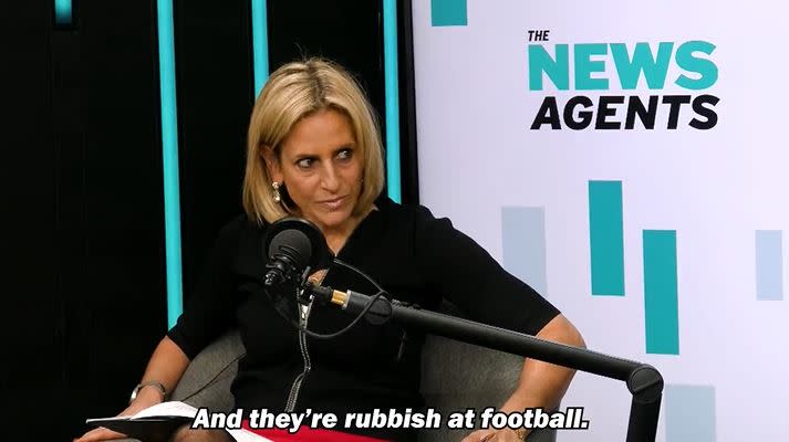 Emily Maitlis talks about the Qatar 2022 World Cup on the News Agents podcast