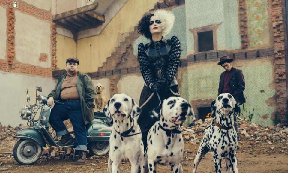 Emma Stone as Cruella in Disney’s forthcoming Cruella.