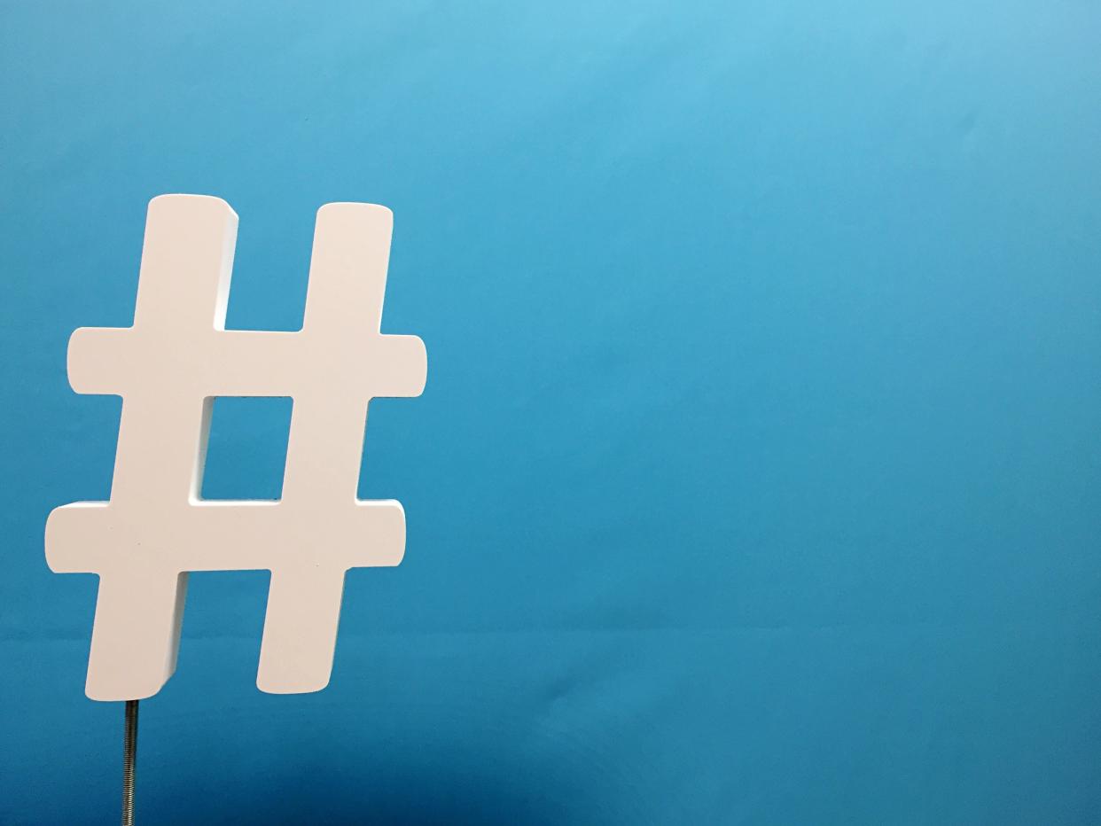 The history of the hashtag is an odd one. (Getty)