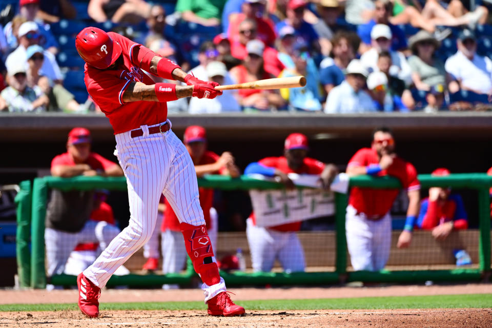 Nick Castellanos有更多機會專心於打擊任務。（Photo by Julio Aguilar/Getty Images）