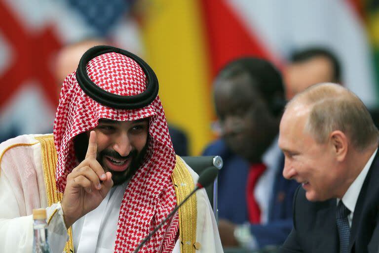 Mohammed bin Salman y Vladimir Putin