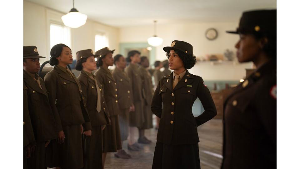 Kerry Washington as Captain Charity Adams in Six Triple Eight