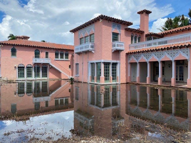 Before renovations began in 2020, the home at 800 S. County Road, Palm Beach was frequently flooding by high tides from the Intracoastal waterway.