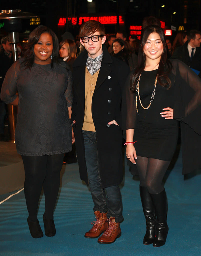 Tron Legacy UK Premiere 2010 amber riley Kevin McHale Jenna Ushkowitz