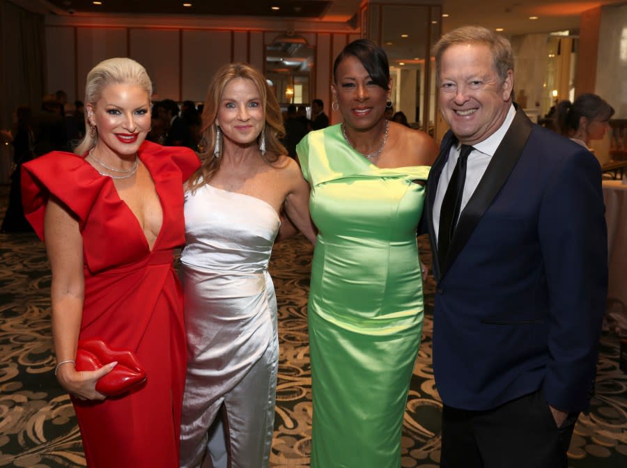 Kimberly Cornell, from left, Dorothy Lucey, Pat Harvey and Sam Rubin during the 75th Los Angeles Area Emmy Awards at the Beverly Wilshire Hotel on Saturday, July 22, 2023, in Beverly Hills, Calif. (Photo by Mark Von Holden/Invision for The Television Academy/AP Images)