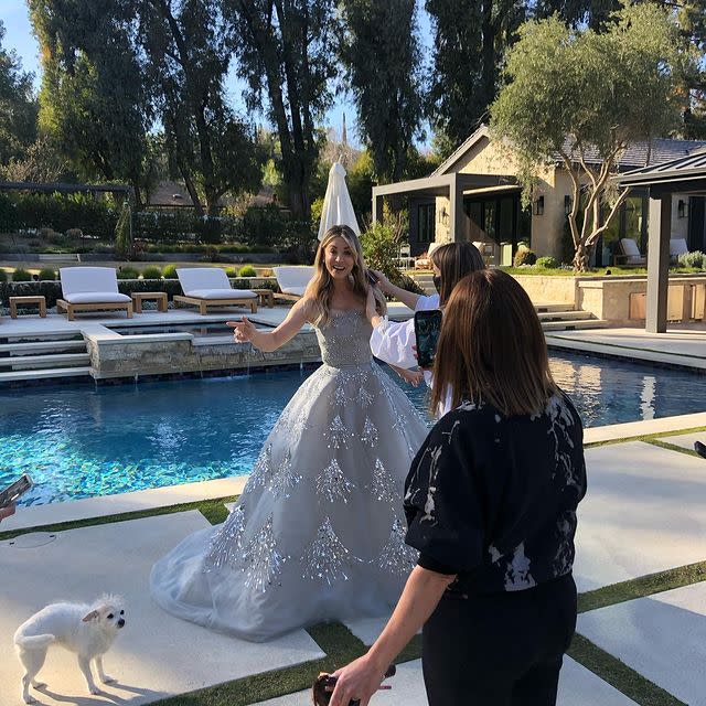 February 2021: Karl was by Kaley's side while she got ready for the Golden Globes.