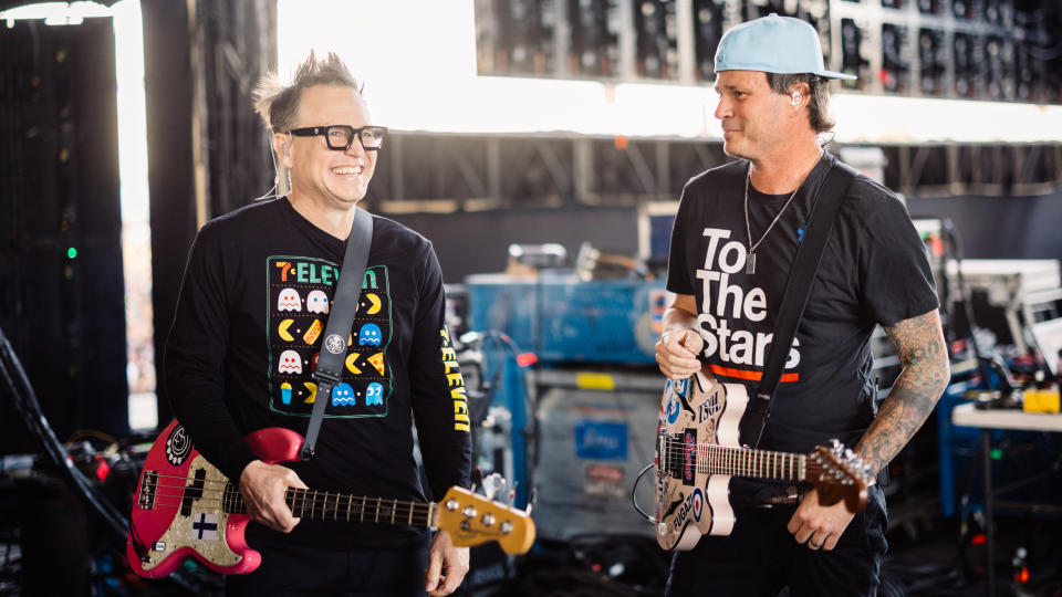 Mark Hoppus and Tom DeLonge of Blink-182