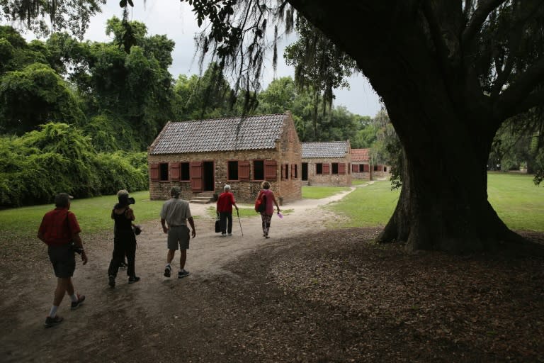 Historical sites near Charleston, South Carolina, such as Boone Hall Plantation, seen in 2015, could face damage as Hurricane Florence approaches the US East Coast