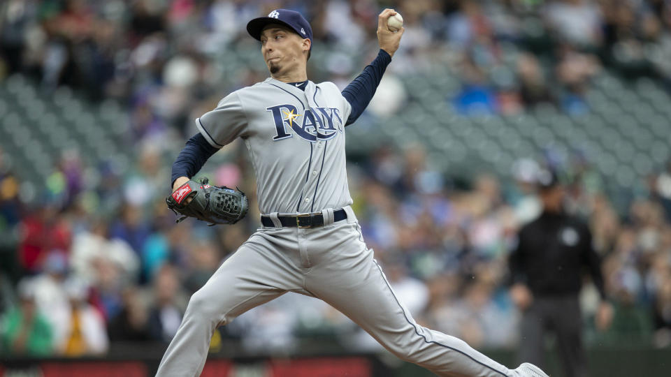 Blake Snell won the 2018 AL Cy Young award, besting Justin Verlander and Corey Kluber. (AP)