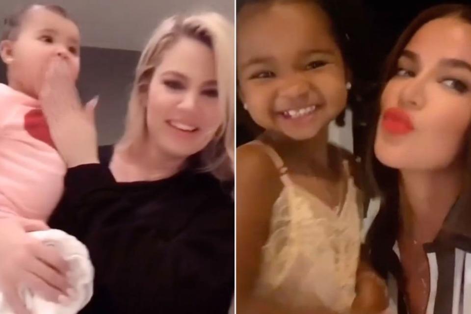 <p>khloe kardashian/instagram</p> Khloe Kardashian shares a throwback reel of daughter True