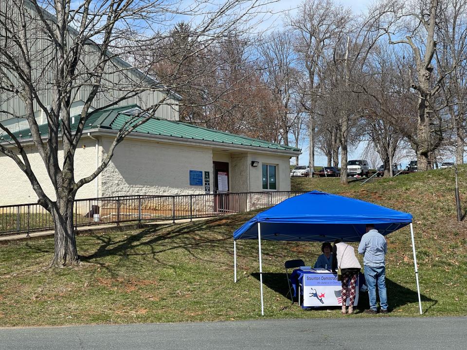 A sunny mid-day at Gypsy Hill Park Gymnasium on Super Tuesday, Mar. 5, 2024.