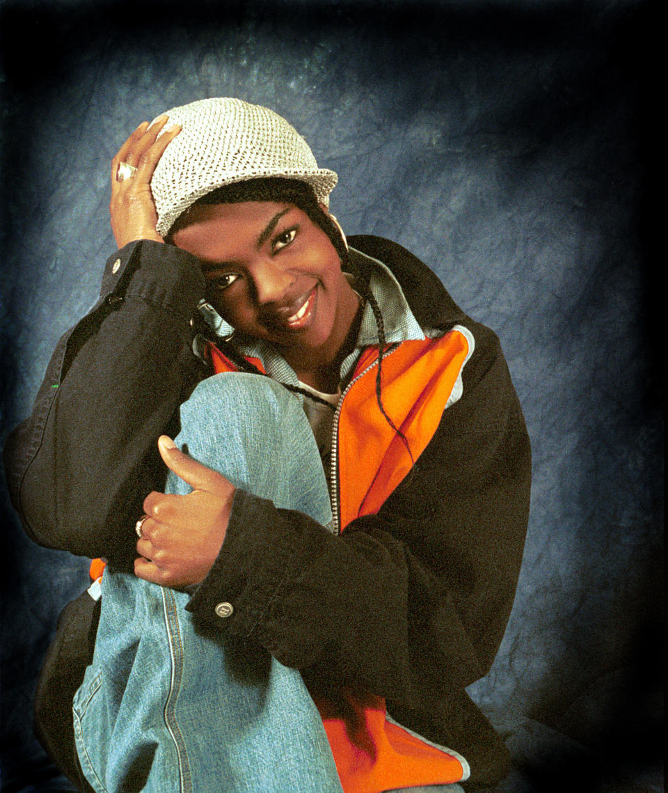 Lauryn Hill, studio portrait, Netherlands, 1999. (Photo by Rico D'Rozario/Redferns)