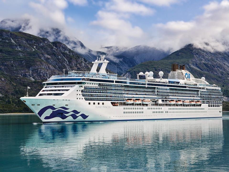 Princess Cruises' Island Princess on water