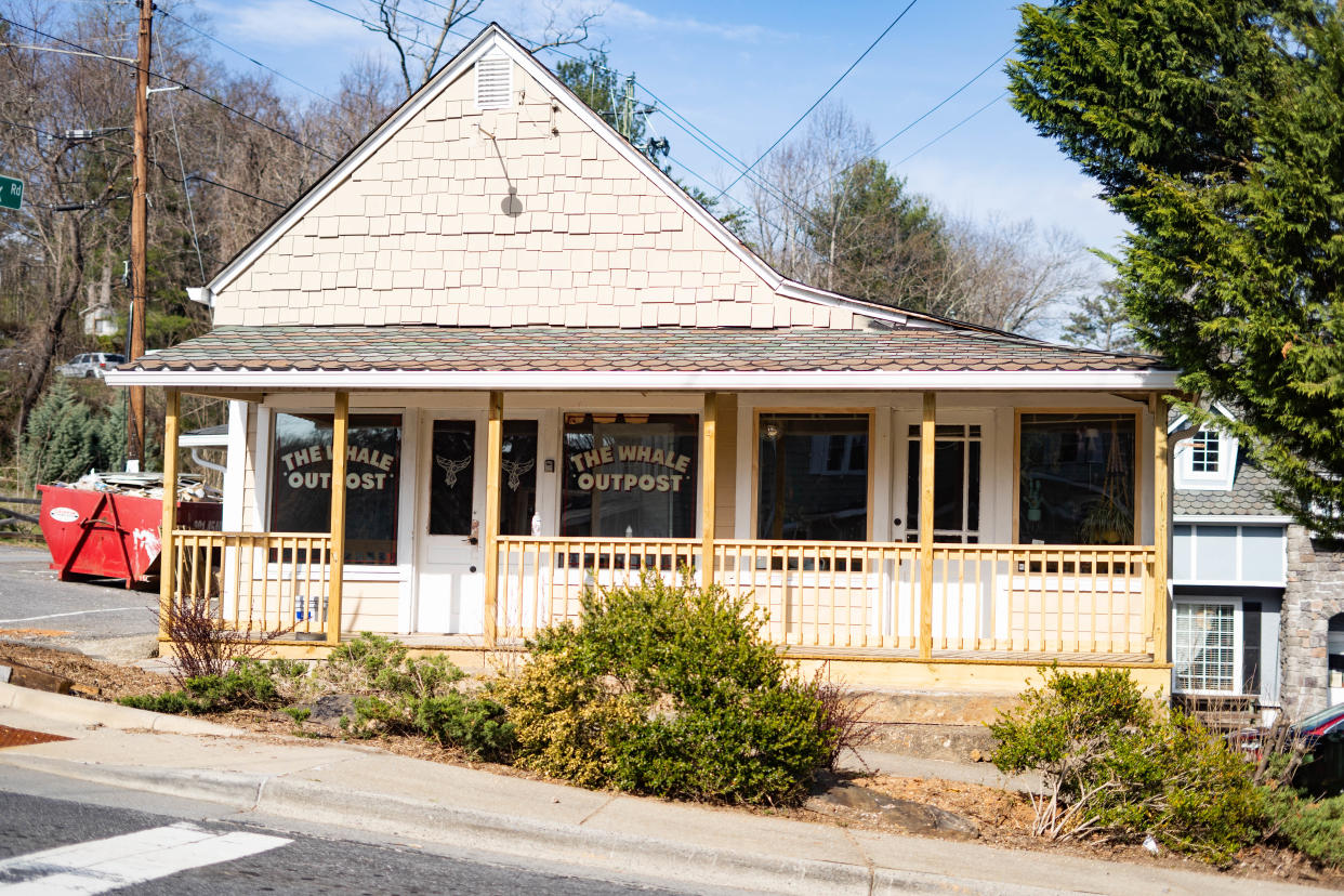 The Whale Outpost is located in East Asheville.