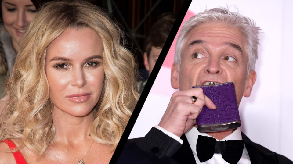 Amanda Holden and Phillip Schofield are said to be caught up in feud (Credit AP/PA)