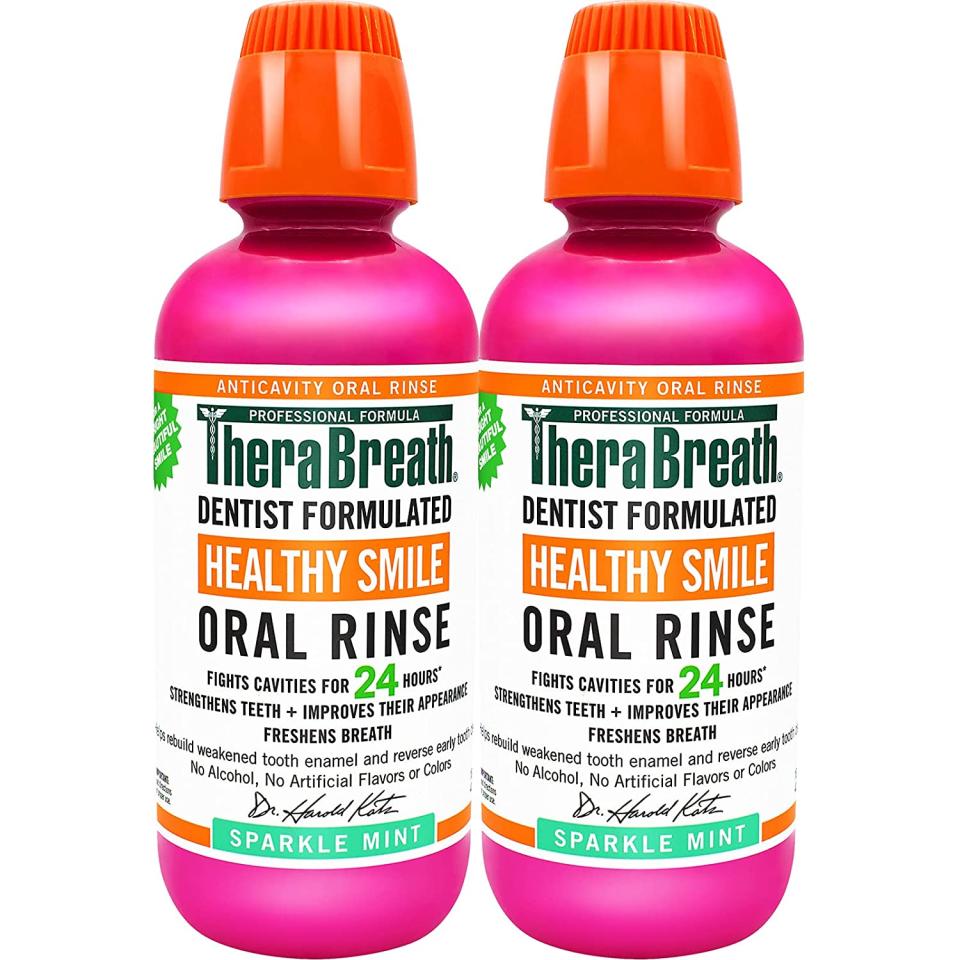 TheraBreath Healthy Smile Anticavity Oral Rinse; best fluoride rinse