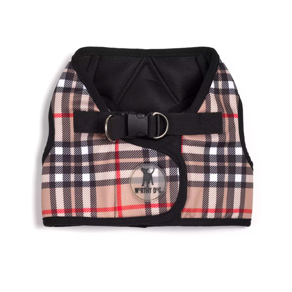 Worthy Dog Plaid Harness Vest