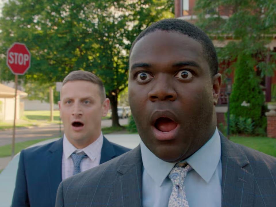 Tim Robinson and Sam Richardson in sitcom ’Detroiters’ (Comedy Central)