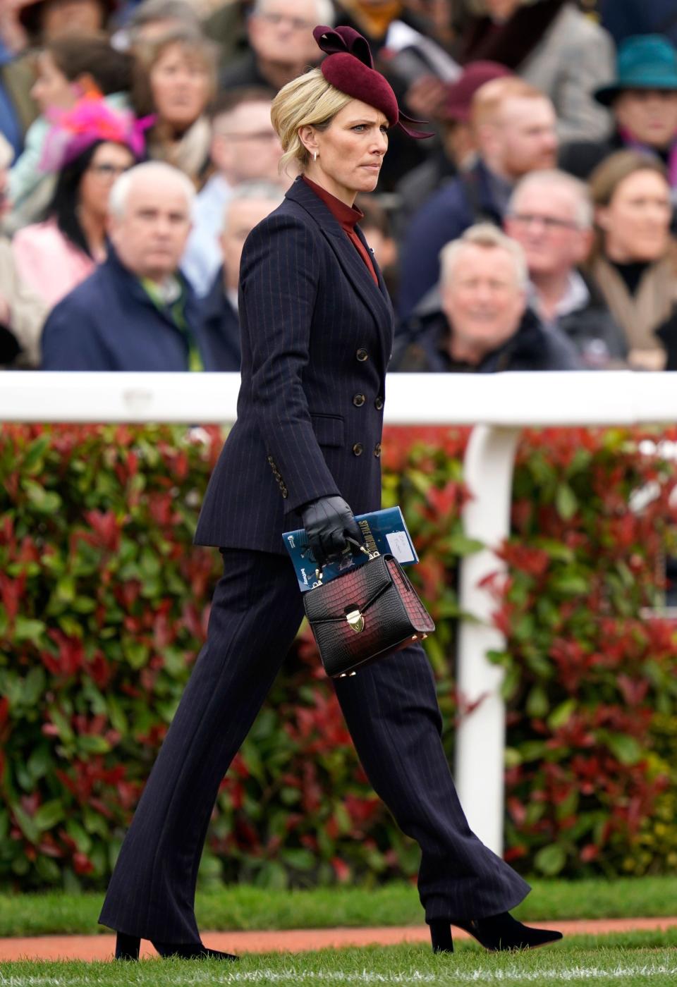 Zara Tindall on day two of the 2024 Cheltenham Festival at Cheltenham Racecourse. Picture date: Wednesday March 13, 2024.