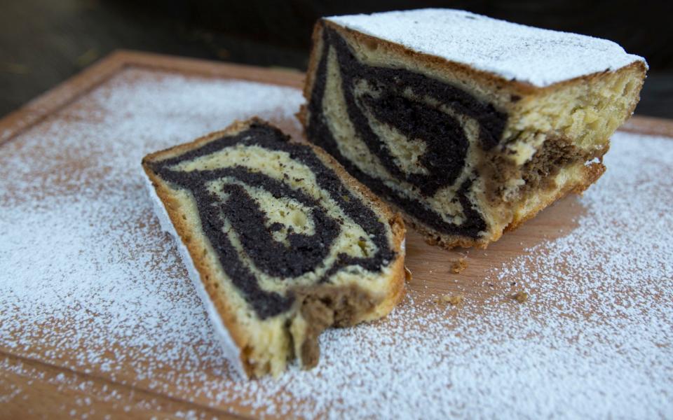 Potica or putizza is a kind of Slovenian strudel made from eggs, butter, nuts and chocolate. - Credit: Darko Bandic/AP