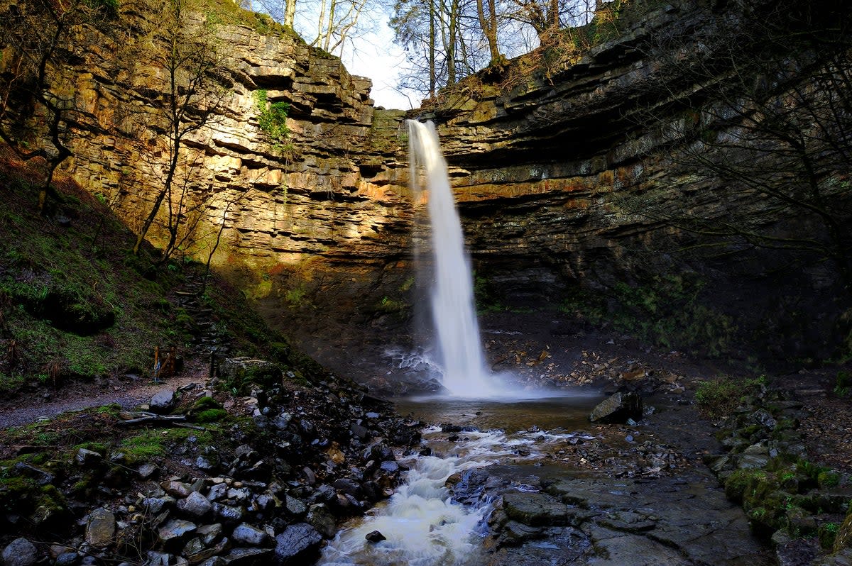 Hawdraw Force is the highest single-drop waterfall in England (Getty Images/iStockphoto)
